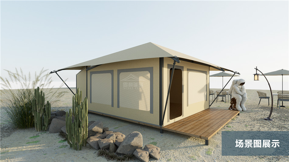 隐于林间的移动行宫｜陇西县露营酒店帐篷重塑荒野栖居美学